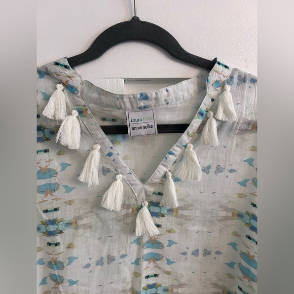 Laura Park Annie Selkie tunic Ikat tassel top - Picture 2 of 4